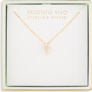 ARGENTO VIVO Cubic Zirconia Cross Pendant Necklace