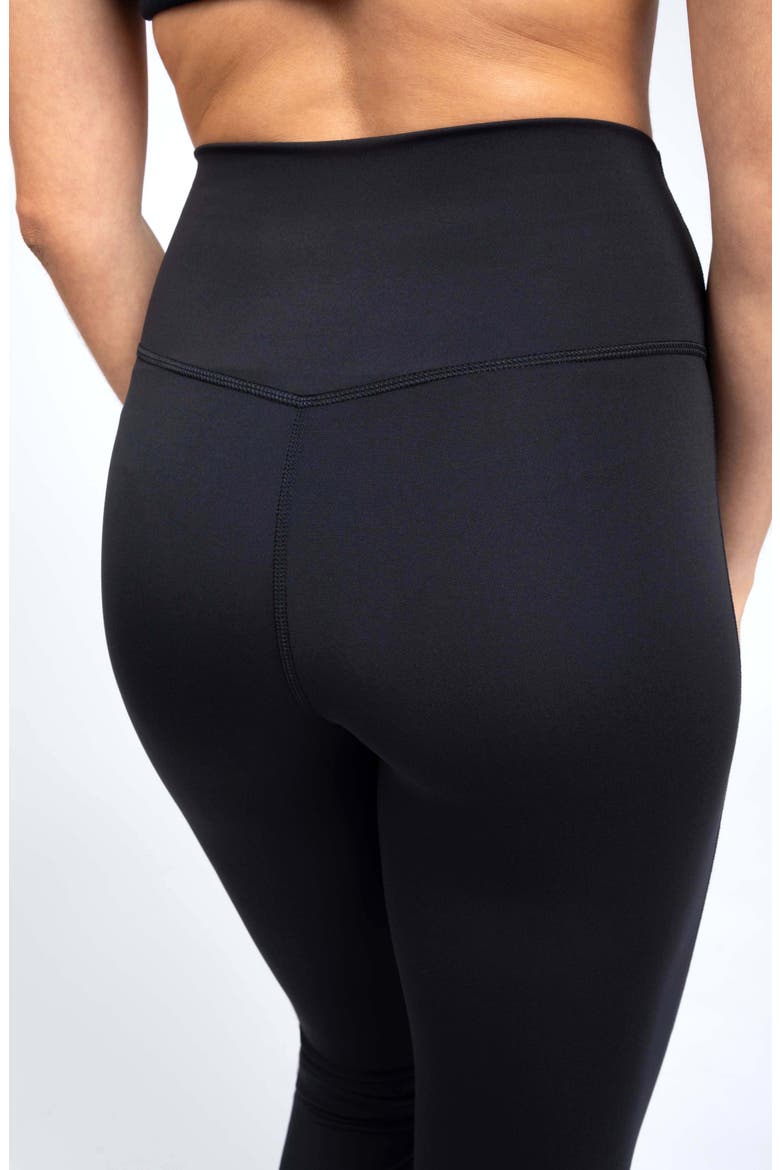 Superflex Madison Crossover Flared Leggings, Alternate, color, BLACK