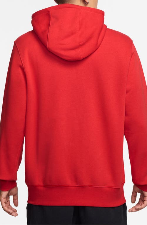 Nike Club Fleece Zip Hoodie In Red