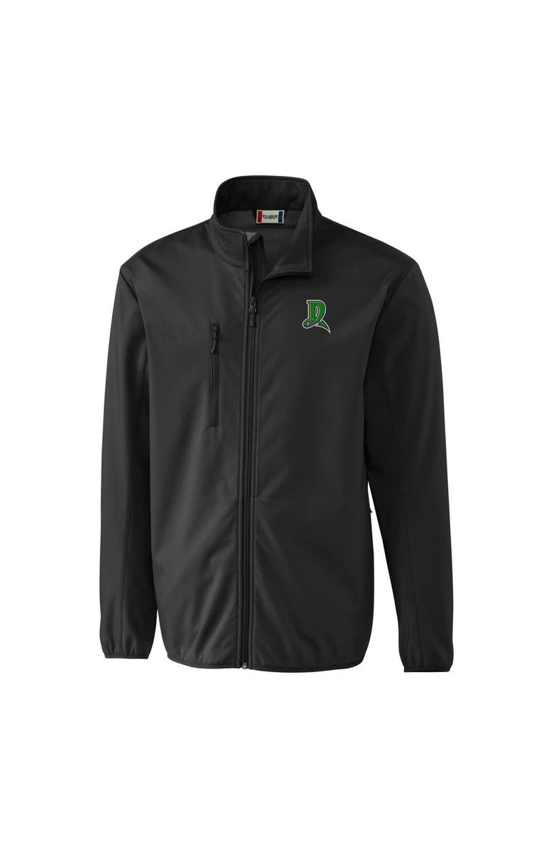 Cutter & Buck Men's Cutter & Buck Black Dayton Dragons Clique Trail Eco Stretch Softshell Full-Zip Jacket, Alternate, color, 