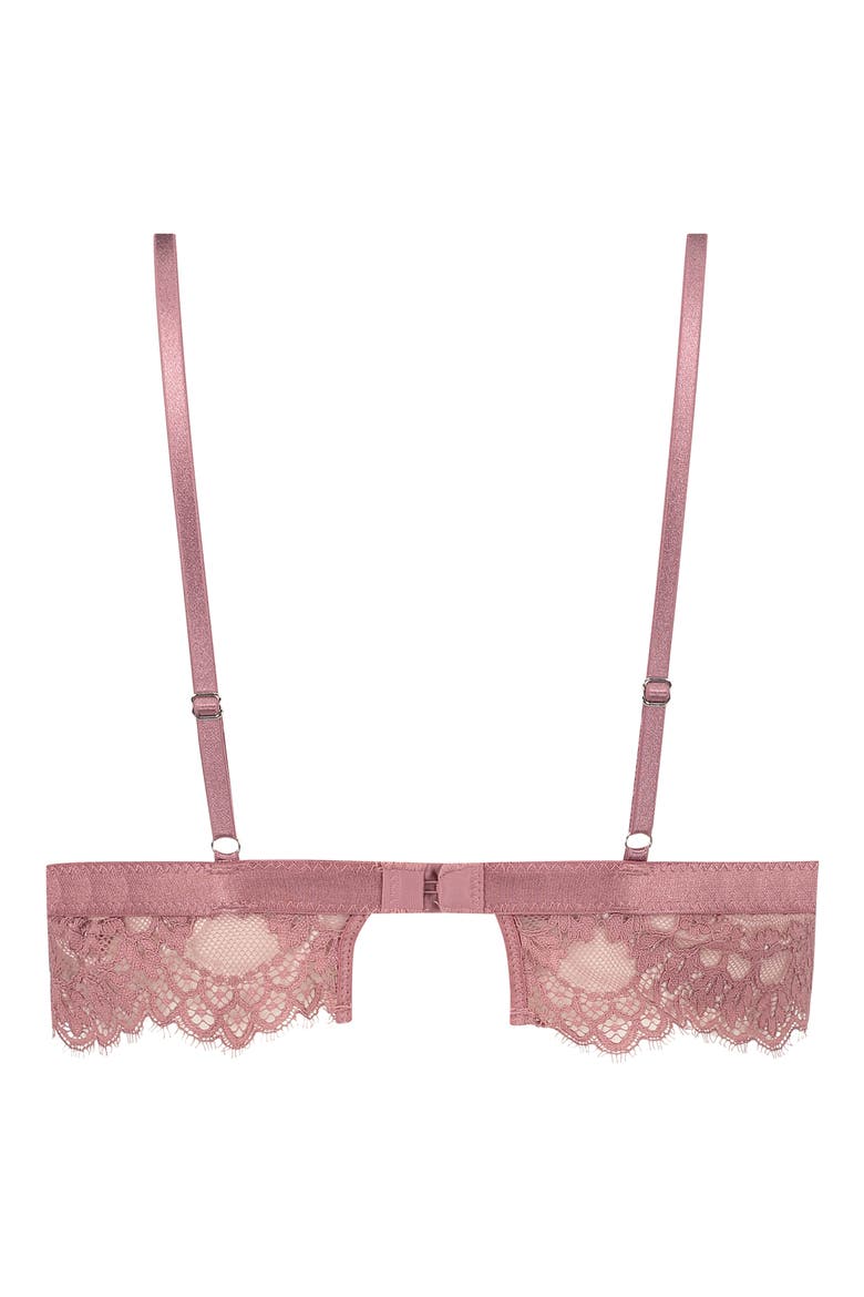 Riki Triangle Cotton Longline Bralette, Alternate, color, WISTFUL MAUVE