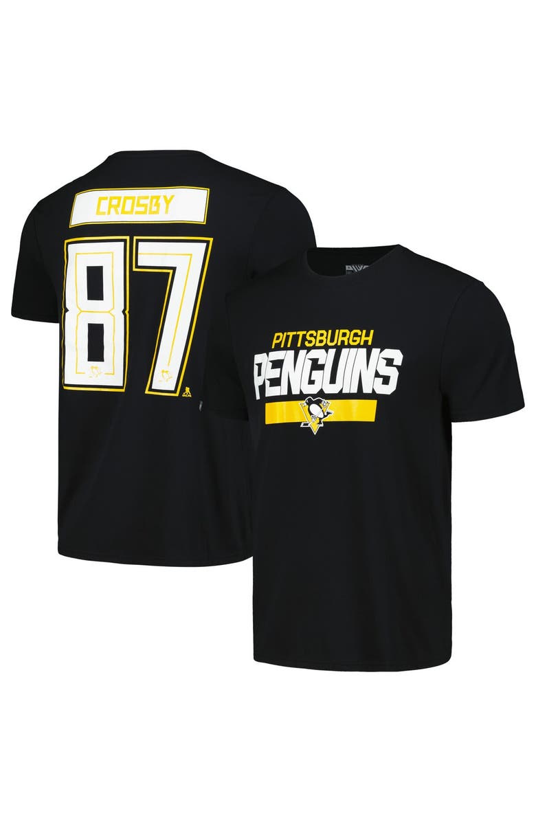 LEVELWEAR Men's Levelwear Sidney Crosby Black Pittsburgh Penguins Richmond Player Name & Number T-Shirt, Main, color, Black