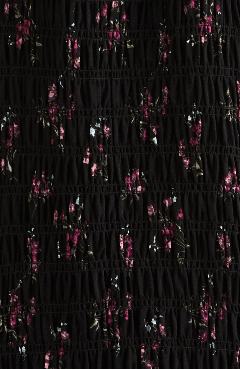 Nordstrom Kids' Smocked Dress, Alternate, color, Black Climbing Floral