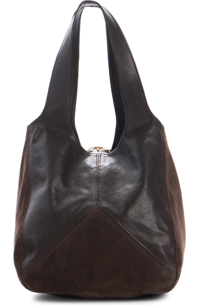 Chloé Small Balloon Patchwork Hobo Bag, Alternate, color, Kohl Brown