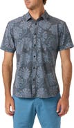 O'Neill UPF Slub Standard Short Sleeve Performance Button-Up Shirt