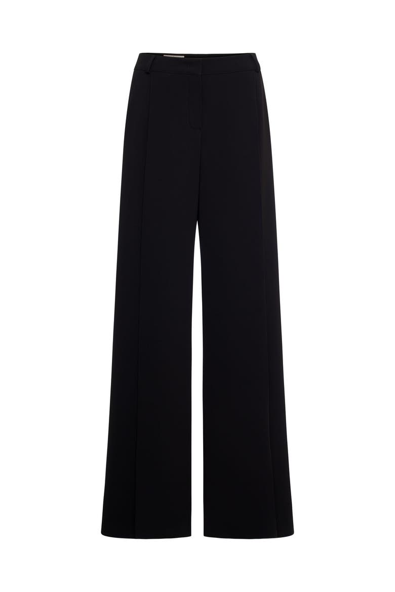 Wide Evening Pants With Slits, Main, color, Black