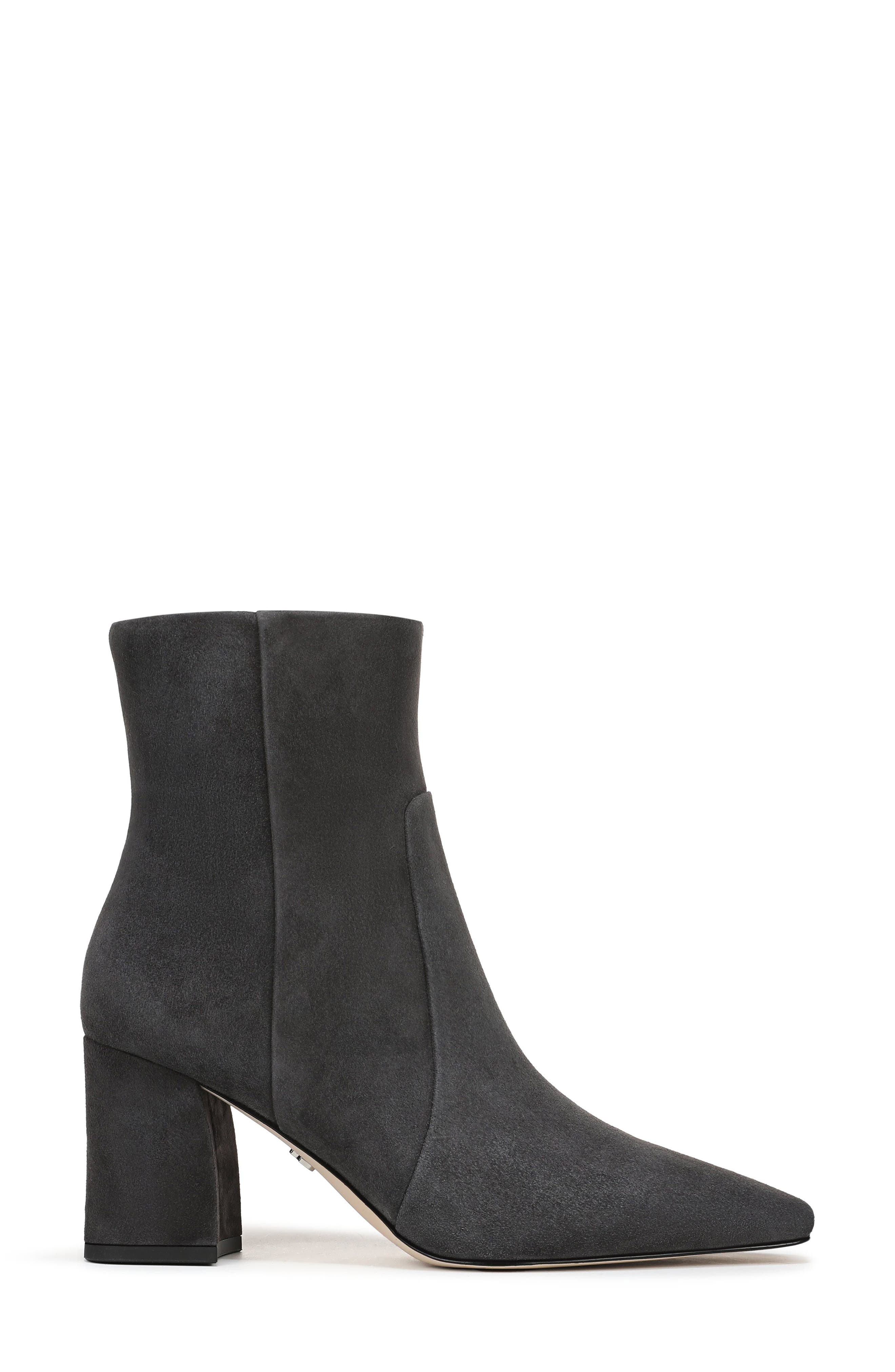 Scottie Block Heel Bootie, Alternate, color, GRAPHITE GREY