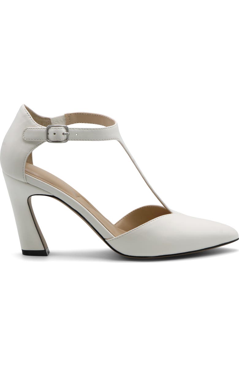 Adrienne Vittadini Narvis T-Strap Pump, Alternate, color, White