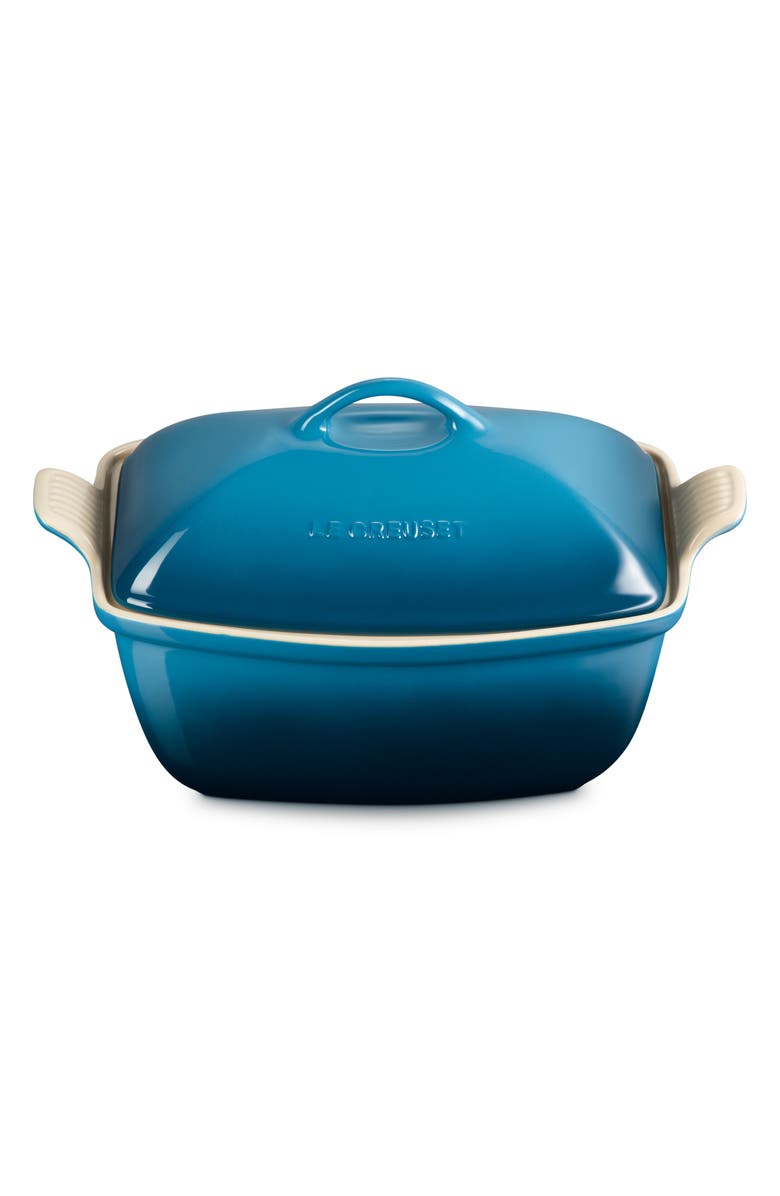 Heritage 4.5-Quart Covered Rectangular Stoneware Casserole