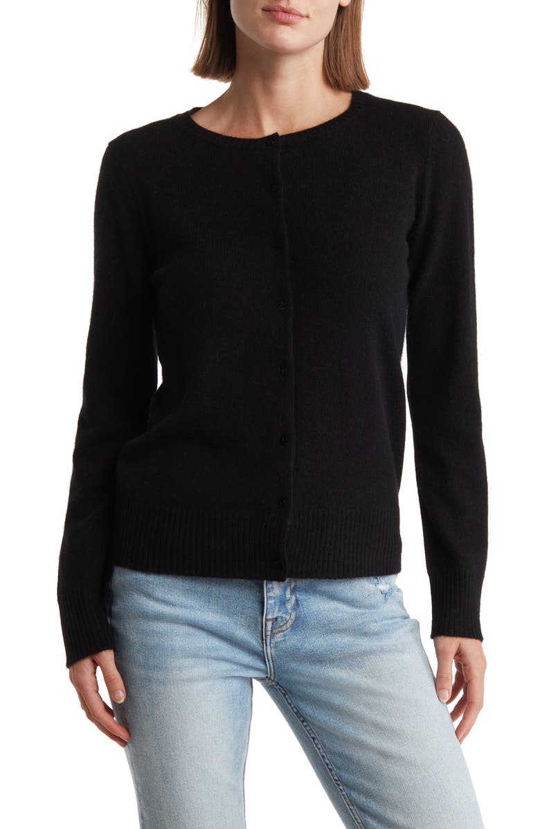 M Magaschoni Button Front Cashmere Cardigan, Main, color, 