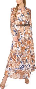 MSK Collared Long Sleeve Dress