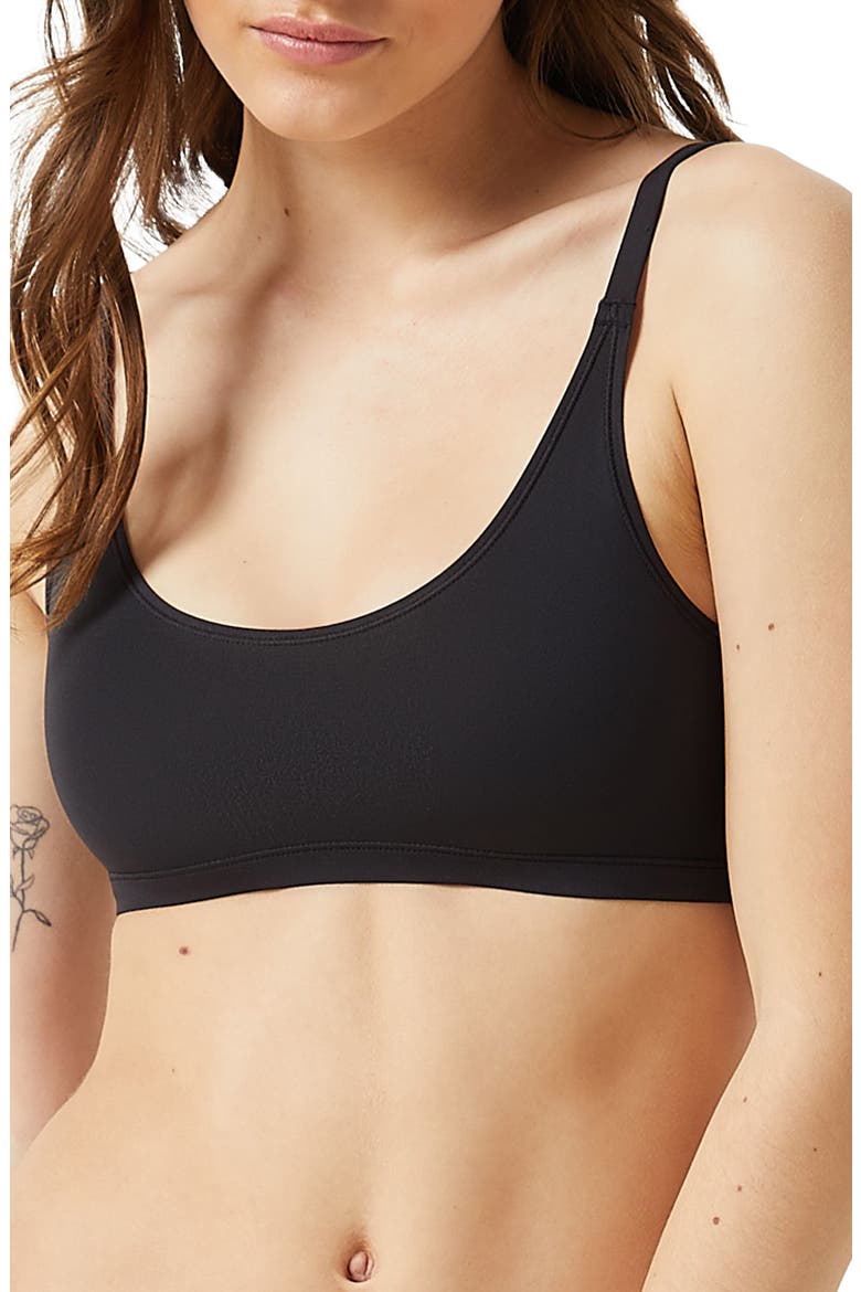 Pure 360 Reversible Bralette, Main, color, DARK GREY