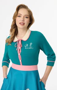 Unique Vintage Embroidered Cardigan