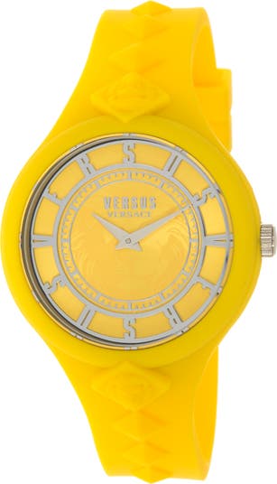 Versace Vibrant Yellow Timepiece Bright Yellow Versace Womens Watch NEW main image 4