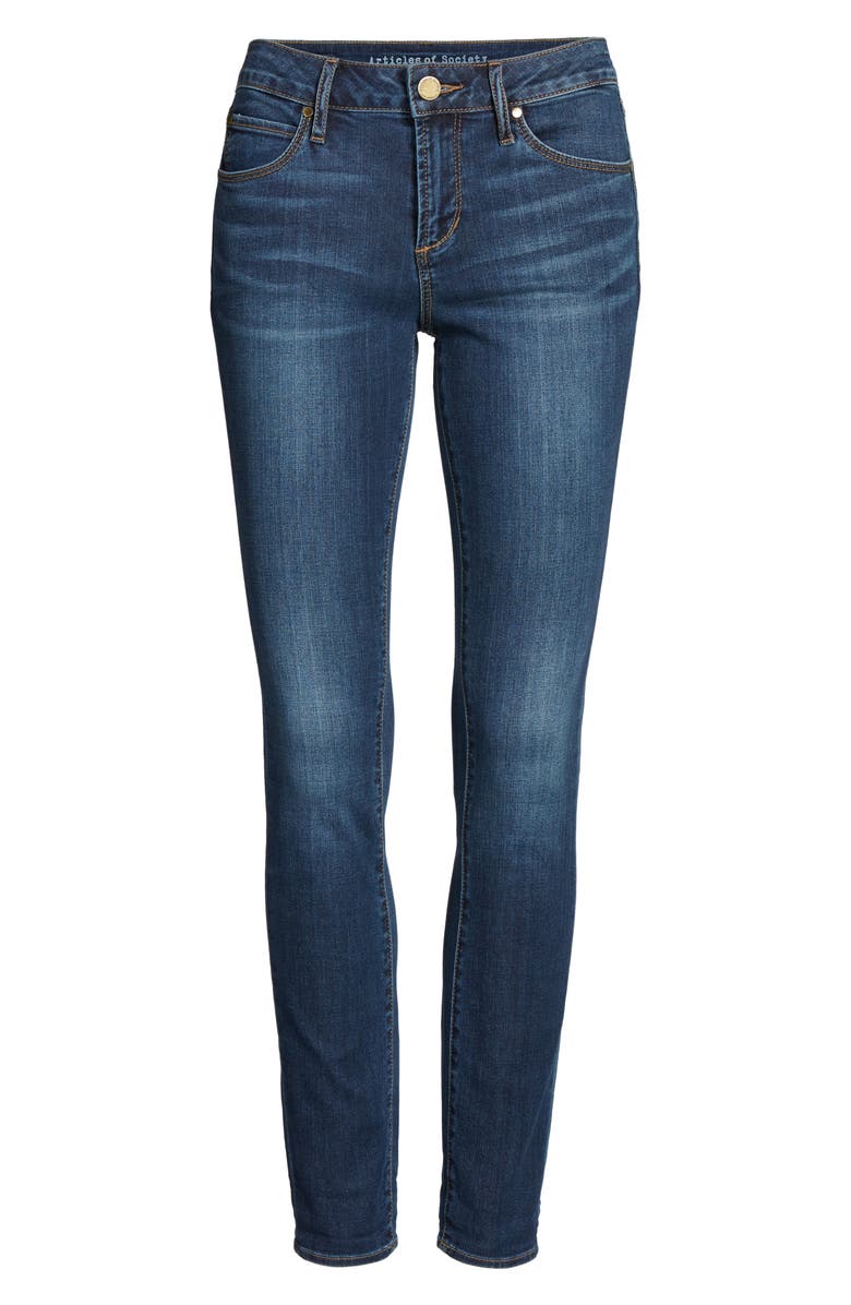 Articles of Society Karen Crop Skinny Jeans, Alternate, color, 