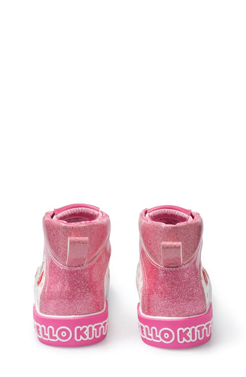 Ground Up Kids' Hello Kitty High Top Sneaker In Pink