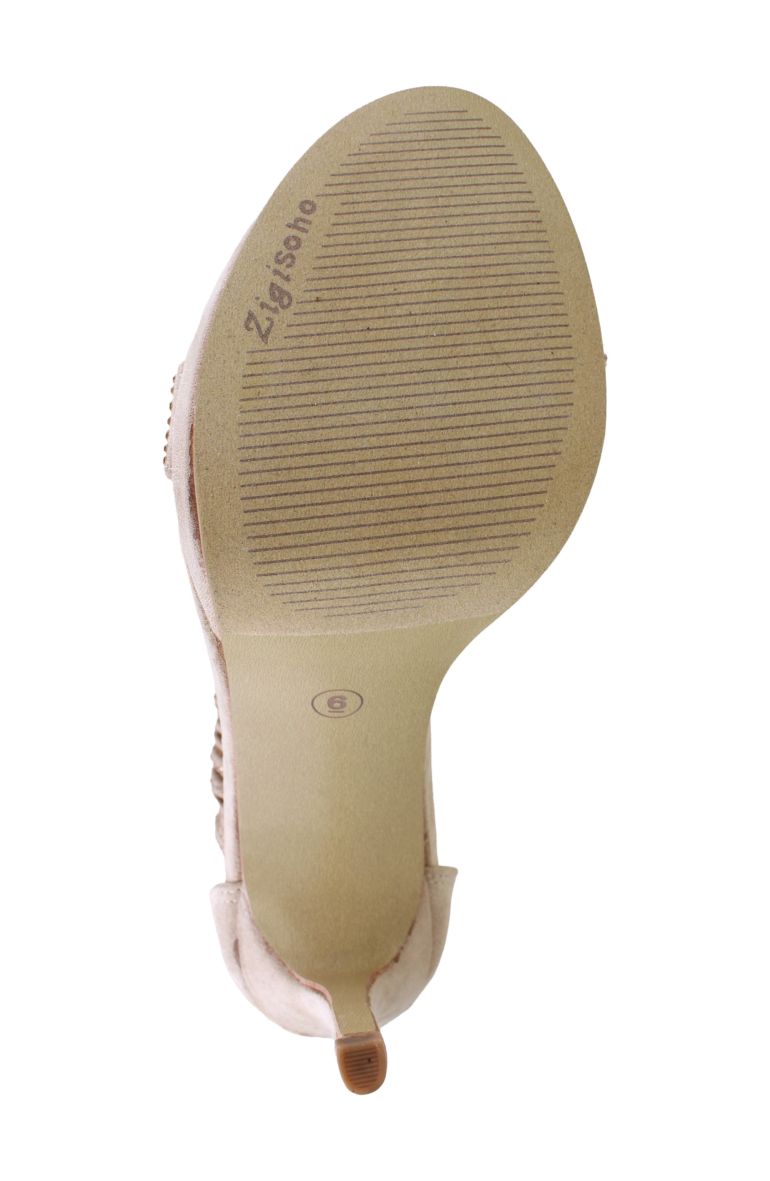 Ankle Strap Stiletto Sandal, Alternate, color, BEIGE SUEDETTE