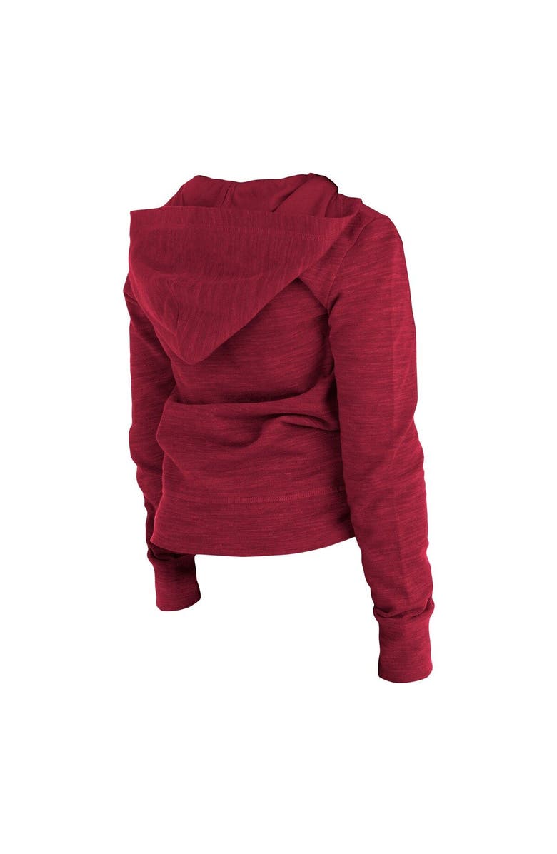 New Era Girls Youth New Era Red Atlanta United FC Space-Dye Full-Zip Hoodie, Alternate, color, 