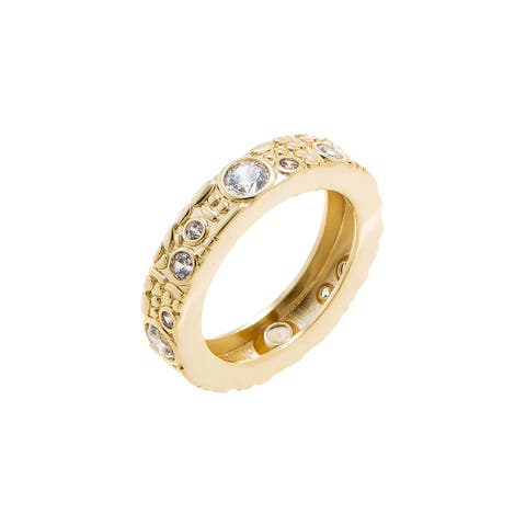CZ Multi-Size Bezel Station Eternity Band