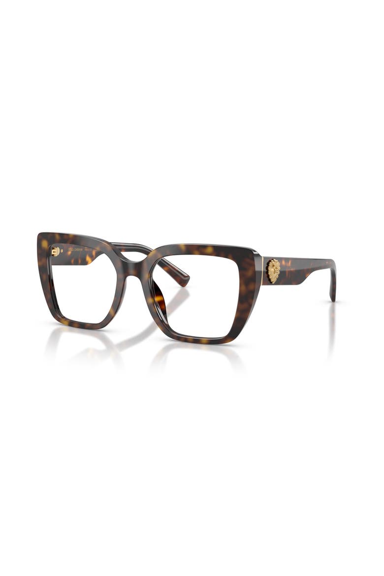 53mm Square optical glasses, Main, color, Tortoise