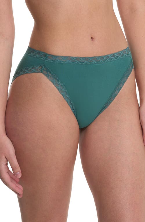 Natori Bliss Cotton French Cut Brief In Blue