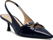 Stuart Weitzman Georgie Kitten Heel Slingback Pump