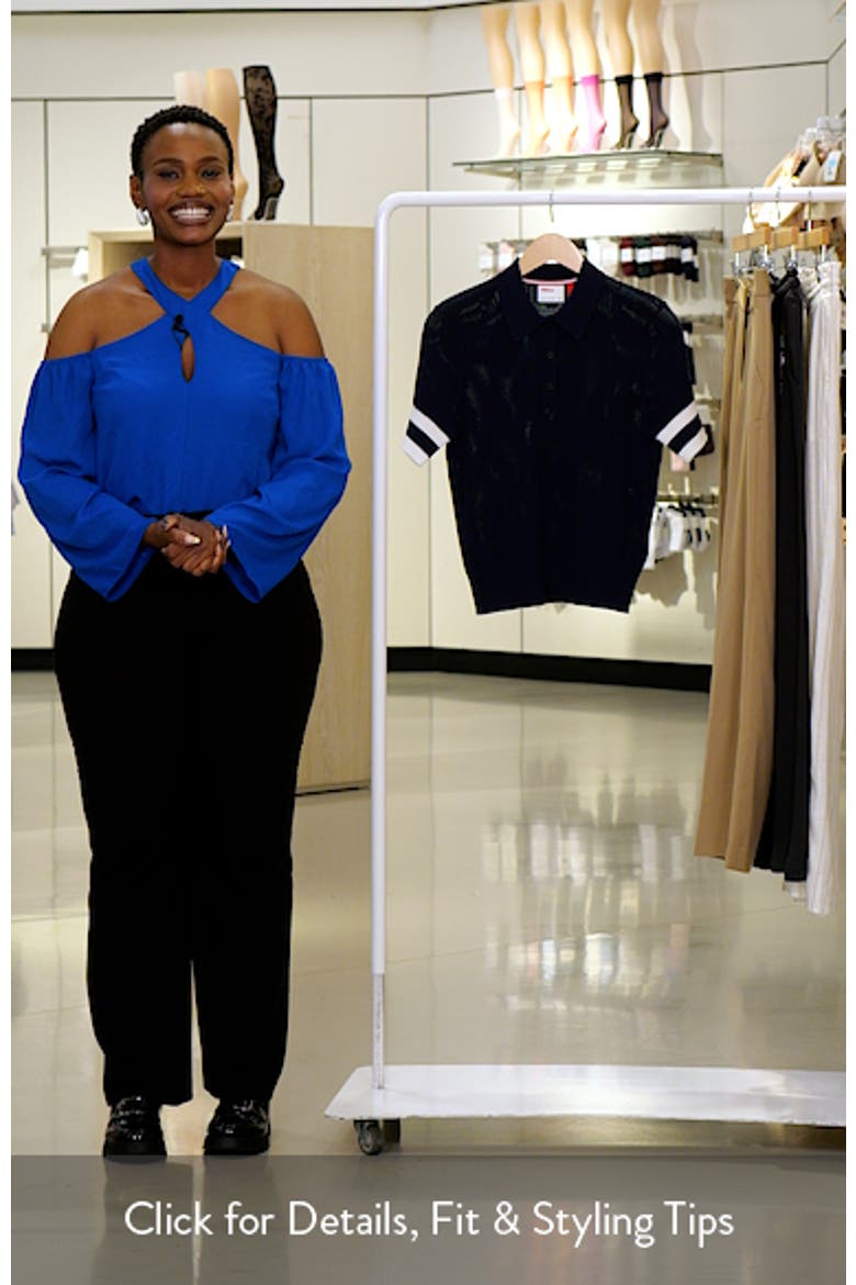 Essex Mesh Stitch Polo Sweater video