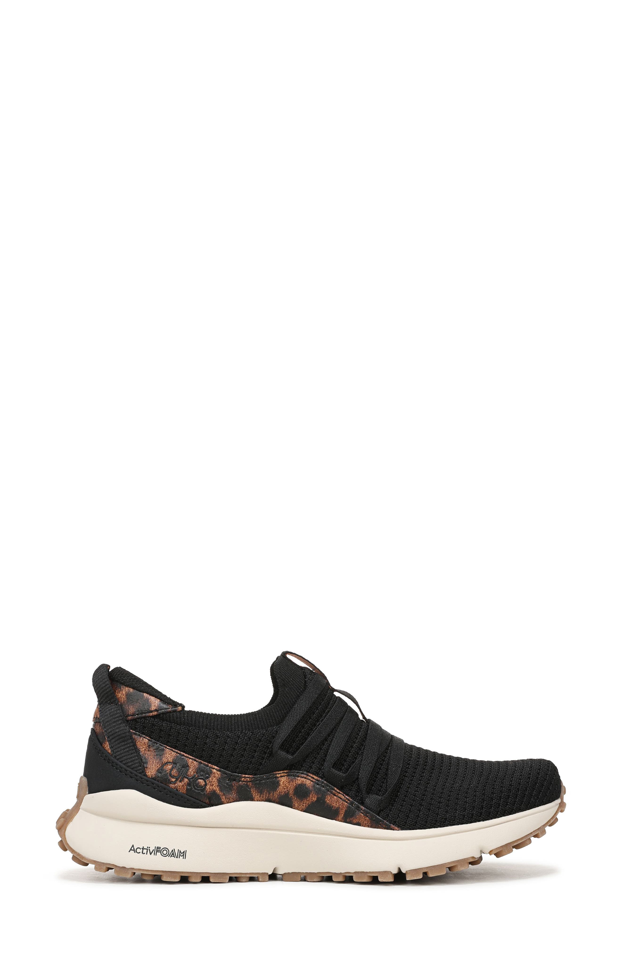 Jumpstart Lace Slip-On Sneaker, Alternate, color, BLACK LEOPARD