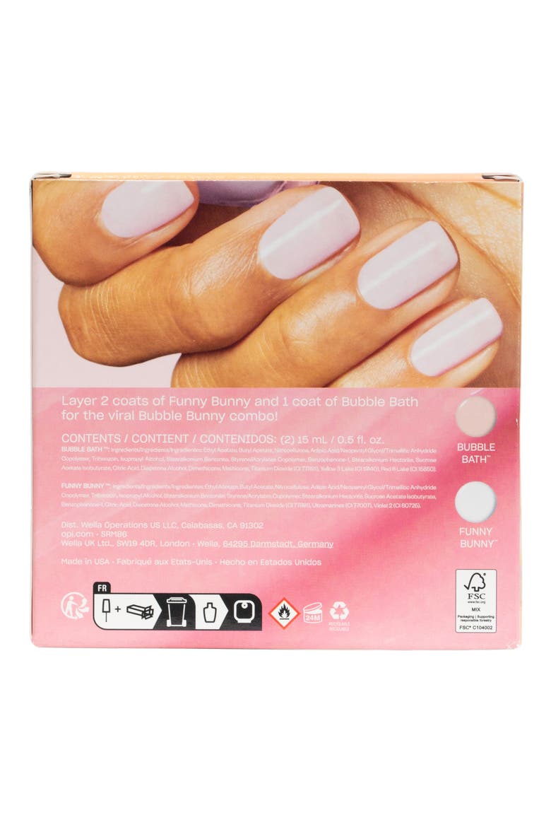 Viral Bubble Bunny Nail Lacquer Duo, Alternate, color, NO COLOR