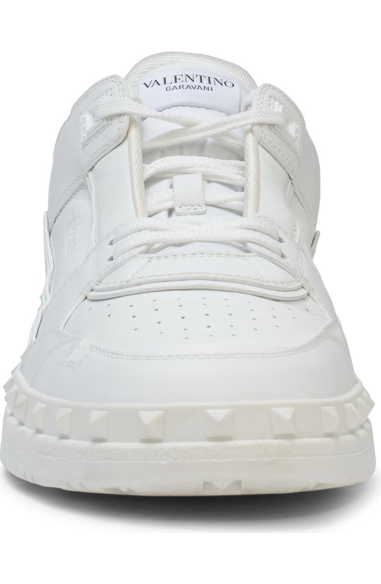 Valentino Garavani Rockstud Low Top Sneaker, Alternate, color, Obo Bianco/Bianco