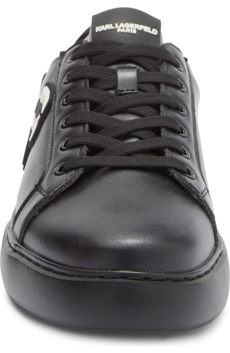 KARL LAGERFELD PARIS Karl Patch Sneaker, Alternate, color, Black/ Black