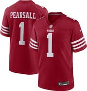 Nike Men's Nike Ricky Pearsall  Scarlet San Francisco 49ers Team Game Jersey