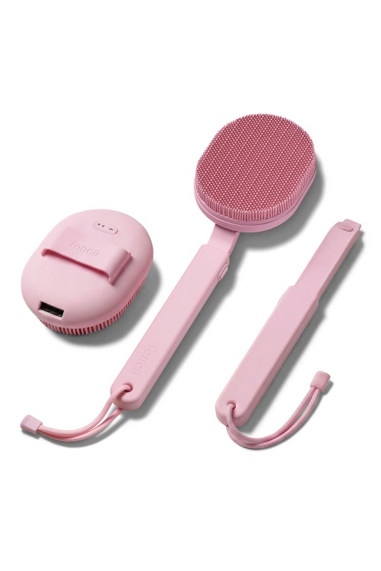 Nyla Rechargeable Sonic Body Scrubber, Main, color, Pink