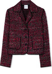 ST. JOHN Metallic Bouclette Jacket