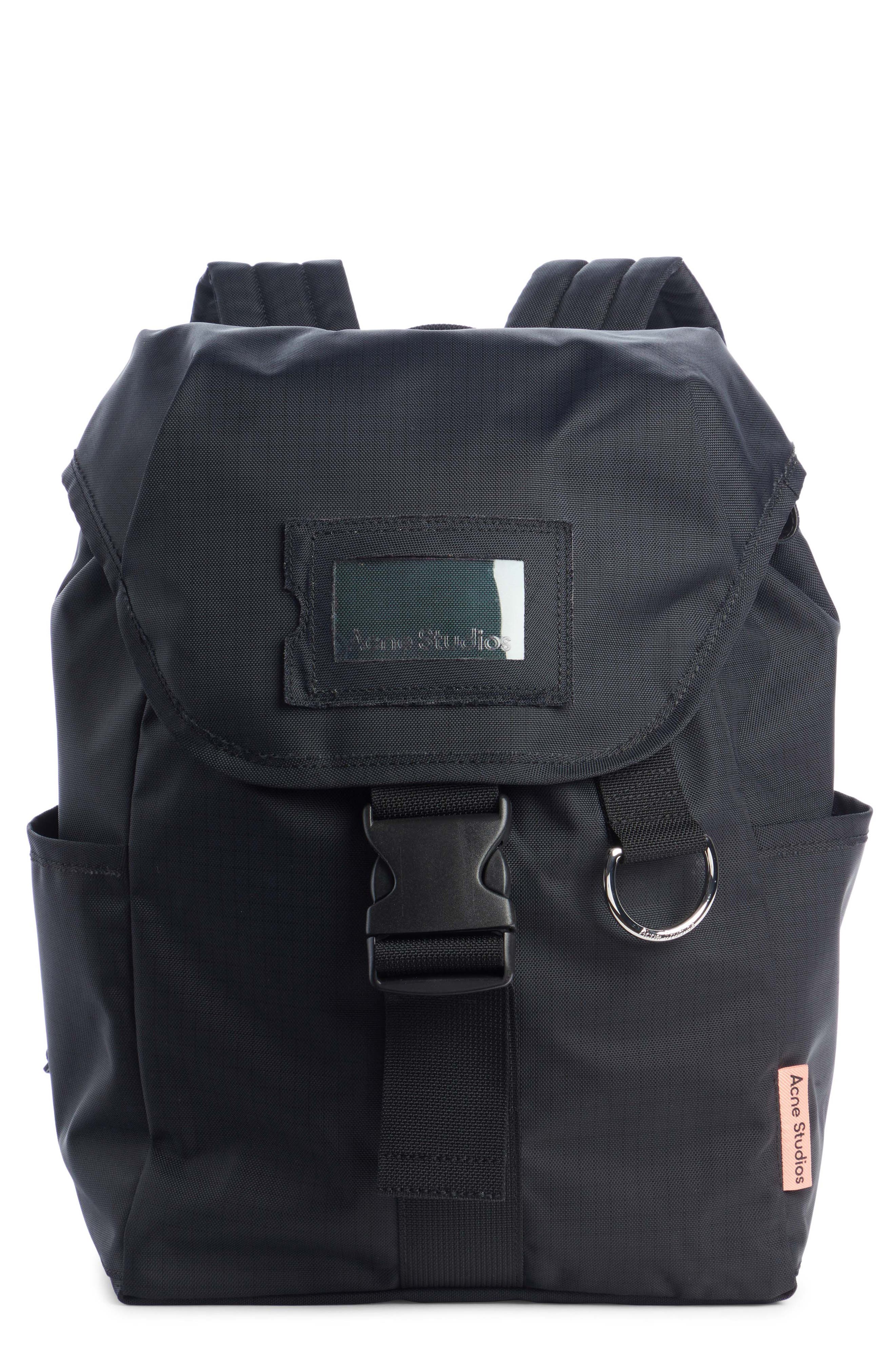 Acne Studios Post Ripstop Backpack, Main, color, 