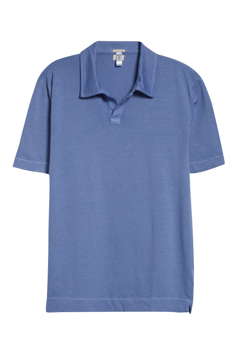 Aruba Linen & Cotton Polo, Alternate, color, TULIP