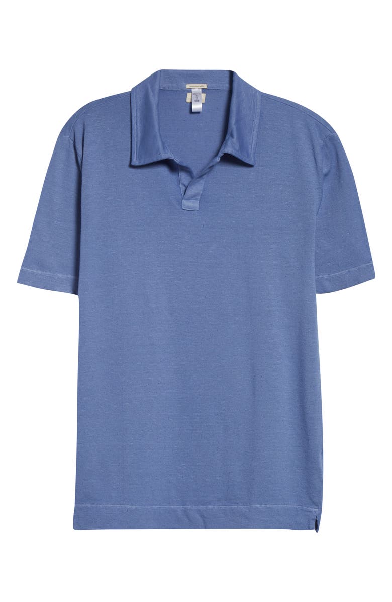 Massimo Alba Aruba Linen & Cotton Polo, Alternate, color, Tulip