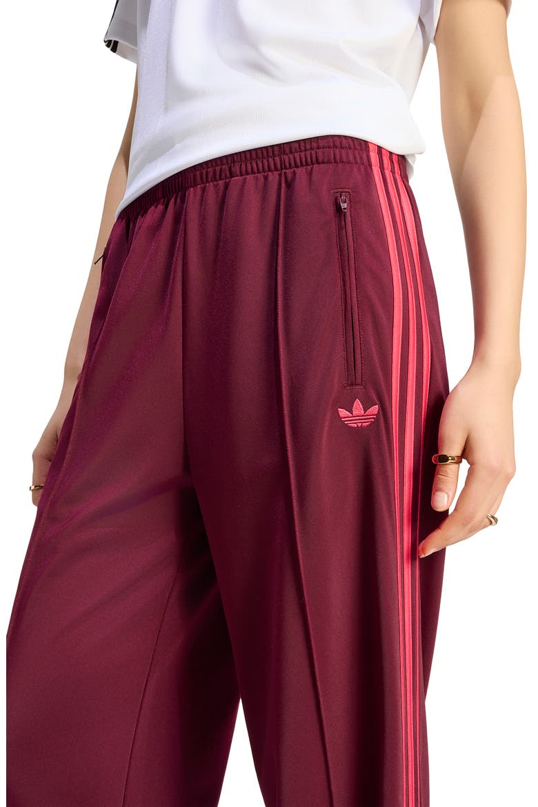 Loose Full Length Track Pants, Alternate, color, MAROON/ POWER PINK