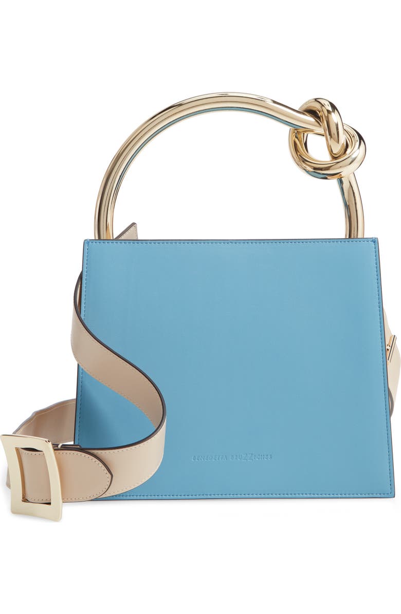 Benedetta Bruzziches Small Anais Santorini Calfskin Leather Top Handle Bag, Main, color,