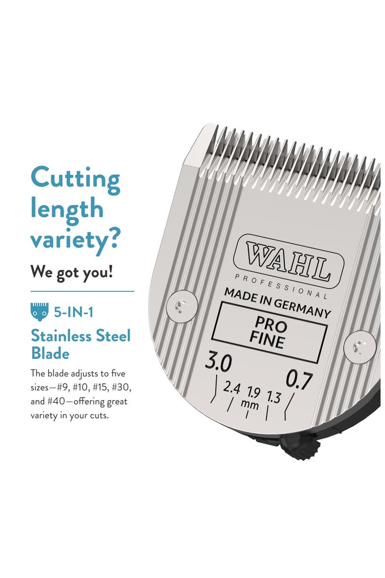 5-in-1 Adjustable Stainless Steel Pet Clipper Blade, Alternate, color, Chrome