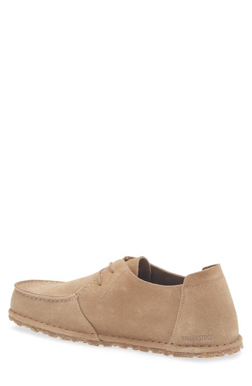 Birkenstock Utti Lace Up Deep Blue Loafers Gray Taupe In Gray Taupe