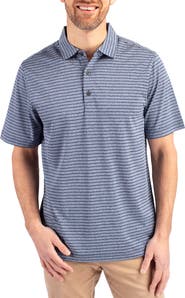 Cutter & Buck Forge Heather Stripe Recycled Blend Polo