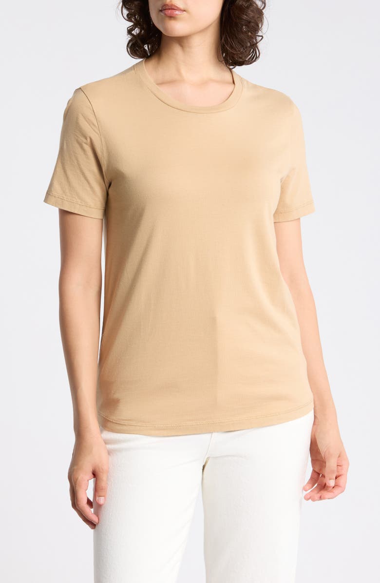 AG Short Sleeve T-Shirt, Main, color, Natural Beige