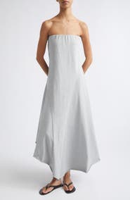 ST. AGNI Strapless Cotton Jersey Dress