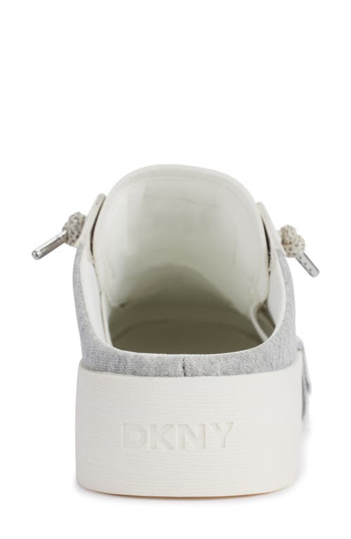 Dkny Garren Graffiti Slip-on Sneaker In Grey/white