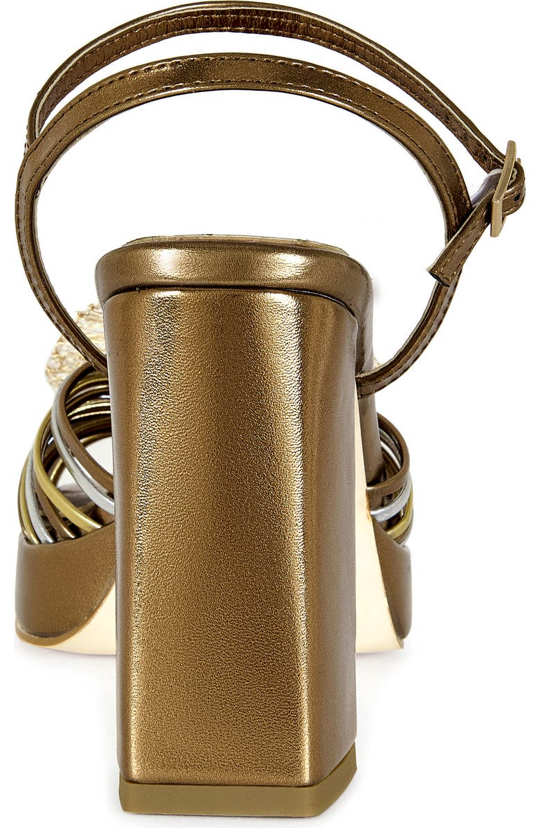 AZALEA WANG Seraphina Ankle Strap Platform Sandal, Alternate, color, Bronze