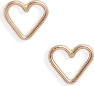Nashelle Open Heart Stud Earrings