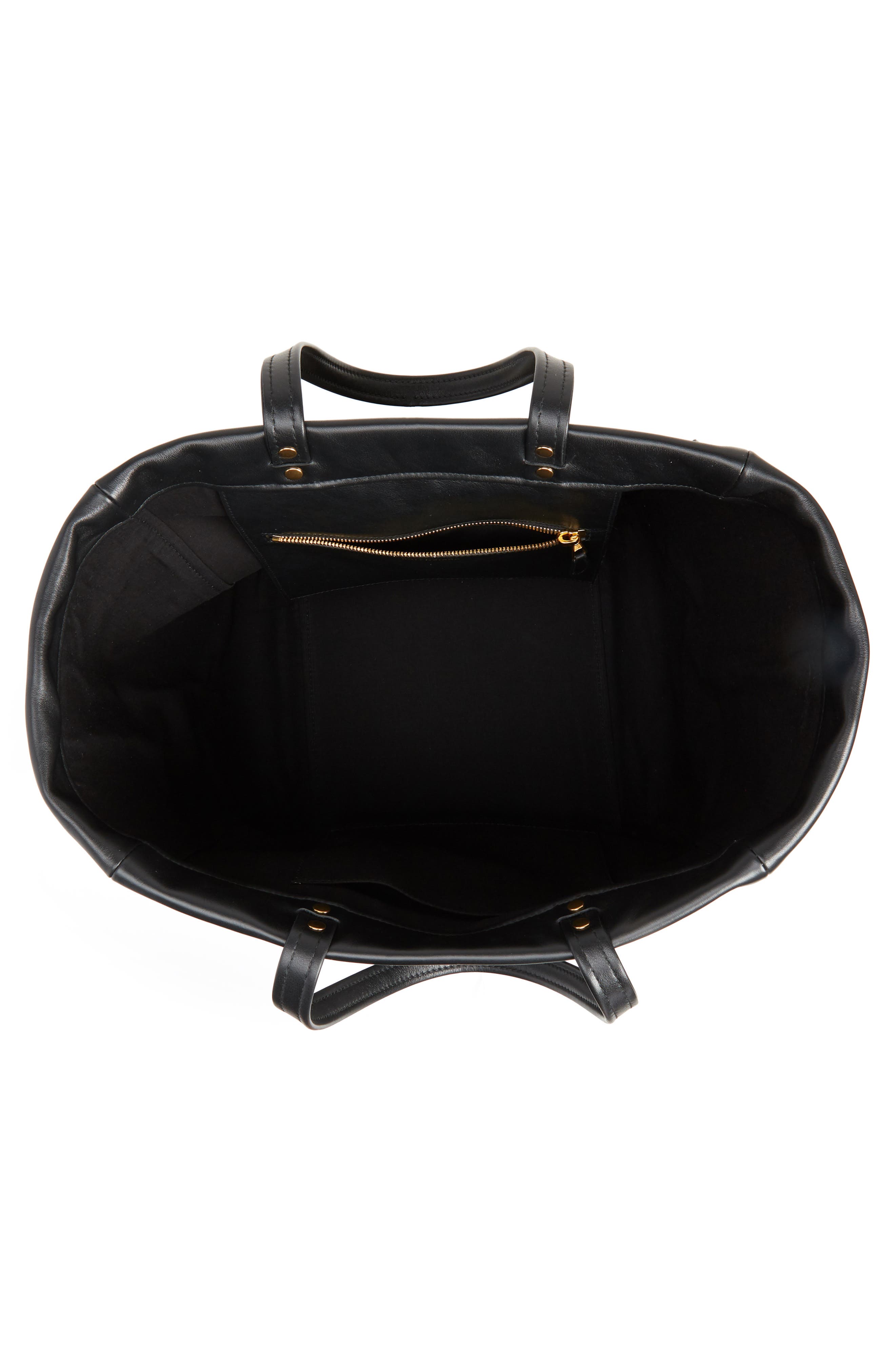 Balenciaga Small Laundry Cabas Fringe Calfskin Tote, Alternate, color, 