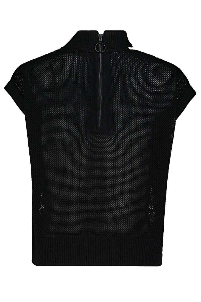 Alexis Cut Out Sweater, Alternate, color, Black