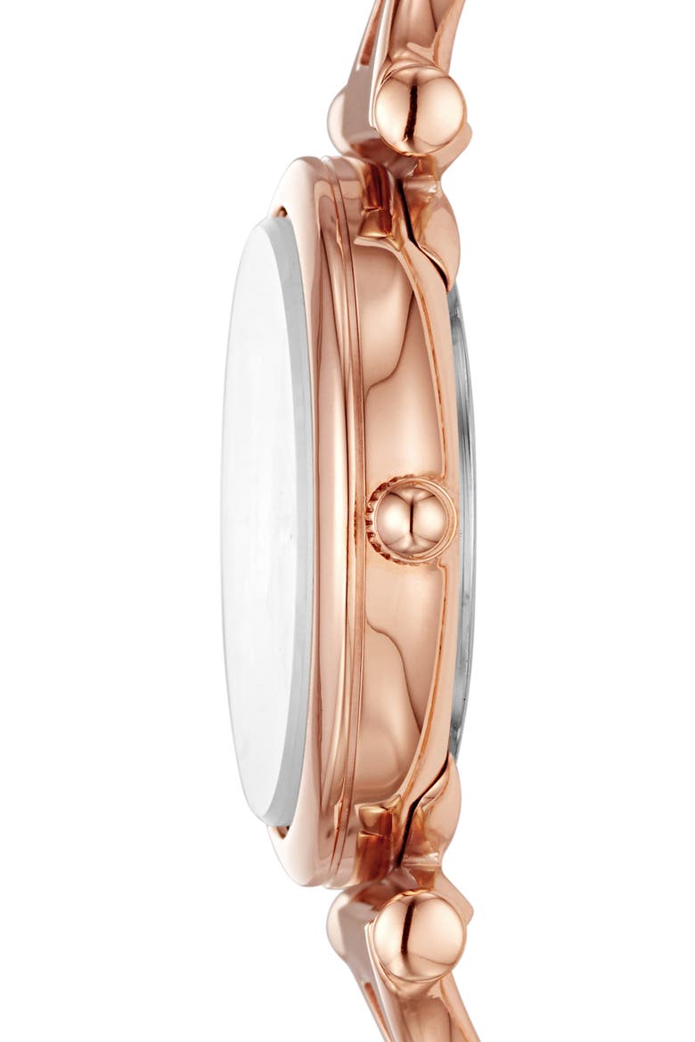 Mini Carlie Bracelet Watch, 28mm, Alternate, color, ROSE GOLD/ MOP/ ROSE GOLD